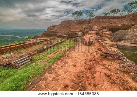 Sri Lanka: ancient Lion Rock fortress in Sigiriya or Sinhagiri