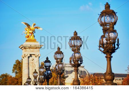 Alexandre Iii Bridge In Paris, France
