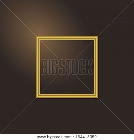 Frame for picture on gradient background, stock vector