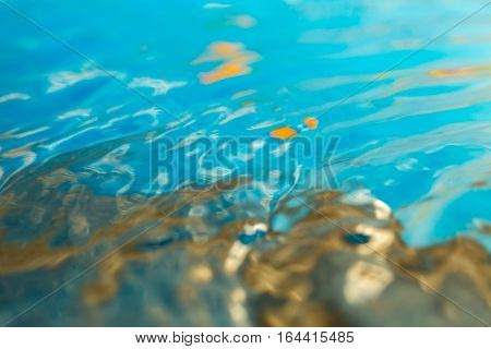 Abstract Macro Of Moving Waves On Luquid