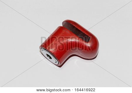 Padlock Security motorcycle on a white background.