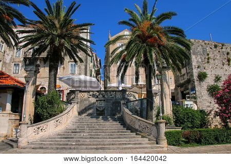 Morska Vrata (sea Gate) In Korcula Old Town, Croatia