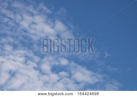 Close-up to altocumulus cloud on morning background