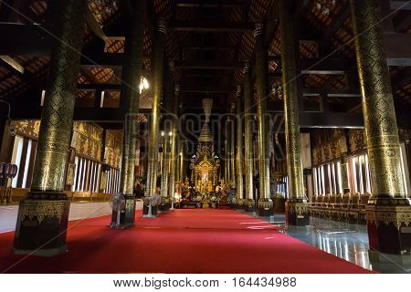 Interior Design Of Buddhism Temple