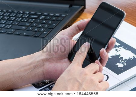 Business Workers Discussing Digital Graphs And Diagrams Indicating Progres.