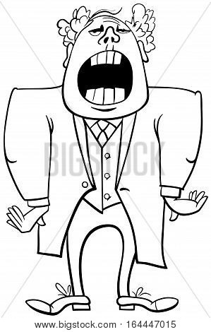 Opera Singer Coloring Page