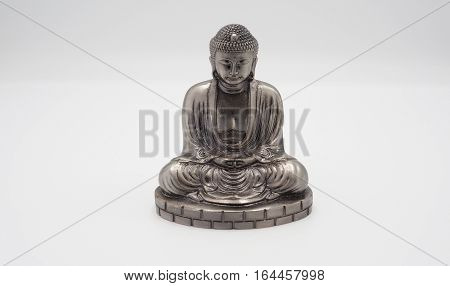 Great Buddha Or Daibutsu Silver Model.