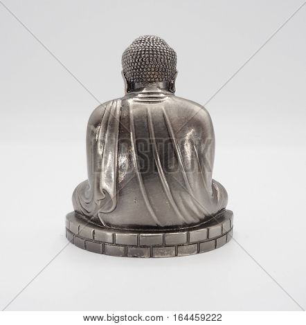 Great Buddha Or Daibutsu Silver Model.