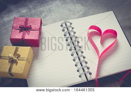 Valentine's Day Background,red Heart With Red White Rose ,ribbon