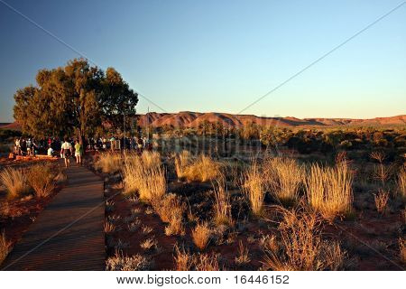 Belvedere al tramonto al Kings Canyon Resort