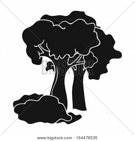 Paintball playing field icon in black design isolated on white background. Paintball symbol stock vector illustration.