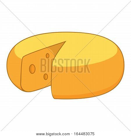 Dutch cheese icon. Cartoon illustration of cheese vector icon for web design