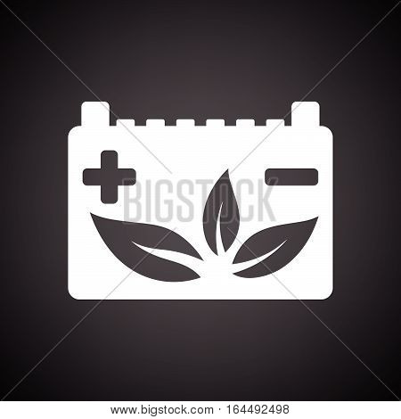 Car Battery Leaf Icon