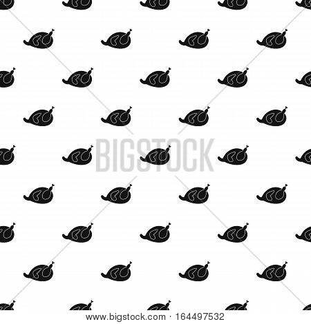 Fried chicken pattern. Simple illustration of fried chicken vector pattern for web