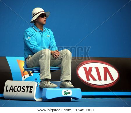 MELBOURNE, Austrálie - 22. ledna: Praporek na Australian Open 2010 v lednu 22, 2010 v Melbo