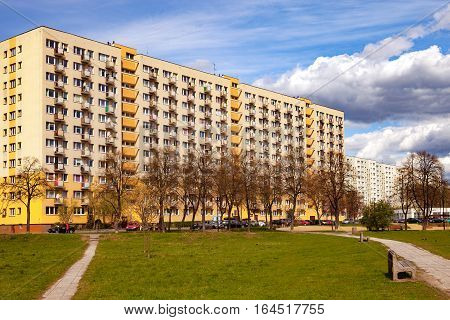 Typical style of architecture in the era socialist.