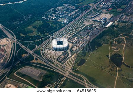 Aerial View Of Purlieus Of Munich
