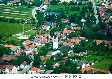 Aerial View Of Purlieus Of Munich