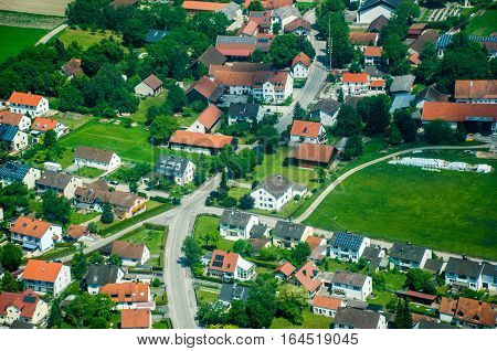 Aerial View Of Purlieus Of Munich