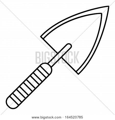 Small shovel icon. Outline illustration of small shovel vector icon for web