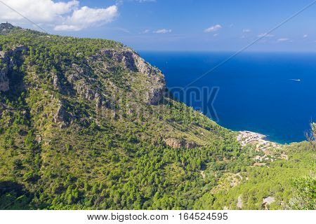 Beautiful view of Sierra de Tramuntana Mallorca Spain