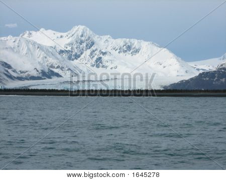 Exit gletscheren fra Gulf Of Alaska