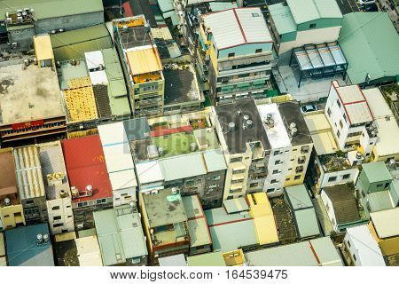 Aerial view of Kaohsiung City special municipality in the Republic of China on Taiwan Asia