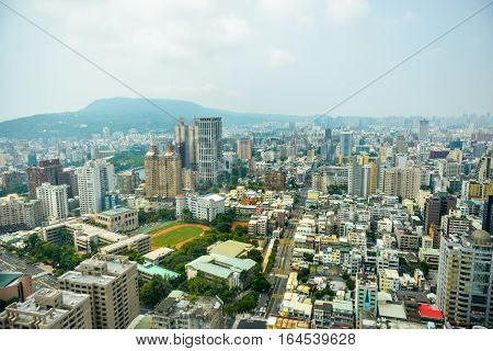 Aerial view of Kaohsiung City special municipality in the Republic of China on Taiwan Asia