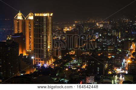 Aerial view of Kaohsiung City special municipality in the Republic of China on Taiwan Asia