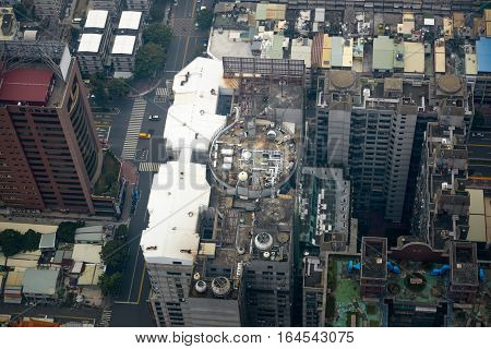 Aerial view of Kaohsiung City special municipality in the Republic of China on Taiwan Asia
