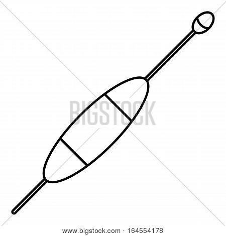 Floating bobber icon. Outline illustration of floating bobber vector icon for web