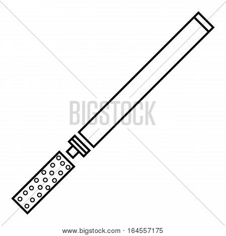 Cigarette icon. Outline illustration of cigarette vector icon for web