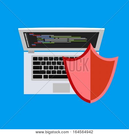 Personal computer security. Security concept. Antivirus concept