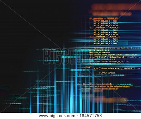 Programming Code Abstract Technology Background Of Software Developer And  Computer Script