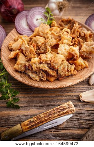Salty Pork Greaves