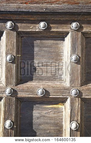 The   Jerago   In A  Door Curch  Closed Wood Italy  Lombardy