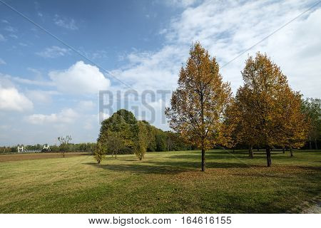 Grugnotorto park (Brianza Lombardy Italy): in october