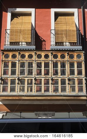 Valladolid (Castilla y Leon Spain): historic buildings in Plaza Mayor the main square of the city