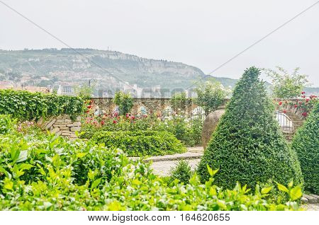 Balchik, Bulgaria - June 19, 2016. The Balchik Botanical Garden Of Romanian Queen Marie, Botanic Gar