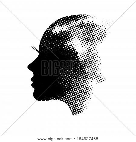 Woman profile beauty illustration vector head profile
