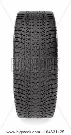 Winter tire isolated on the white background, 3d illustration