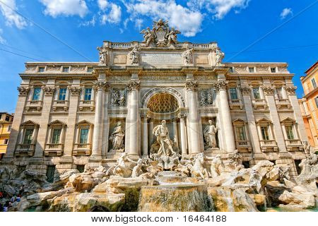 Berühmten Trevi-Brunnen-Nationaldenkmal in Rom