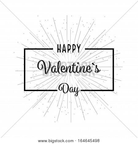 Illustration Of Valentine Day Background Flat Design