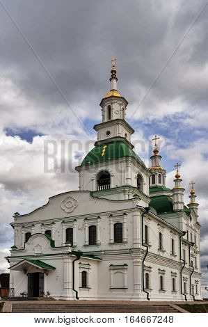 Yalutorovsk Sretensky cathedral. Church was demolished at 1931. It is newly restored in 2009. Siberia. Russia