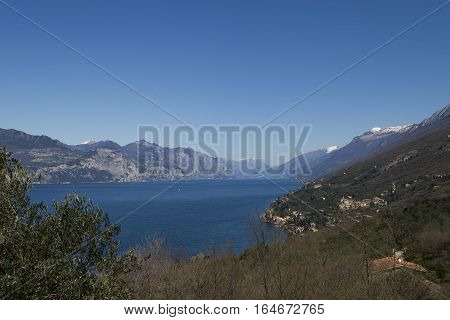 Garda lake from Crero - Veneto - Italy