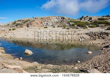 Lagoa Comprida is the largest lake of Serra da Estrela Natural park Portugal