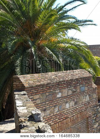 the  big Castle of malage in spain