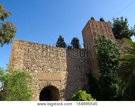 the  big Castle of malage in spain
