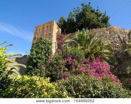 the  big Castle of malage in spain
