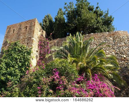 the  big Castle of malage in spain